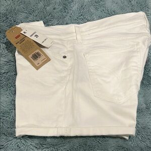 Levi's Crisp White Denim Shorts